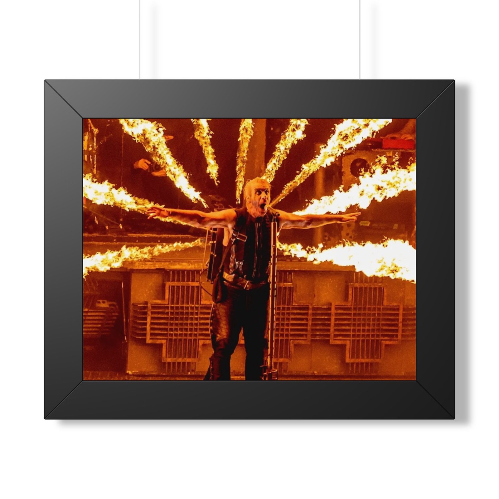 Rammstein 'Flames' Framed Pictures/Posters - German Metal Music, Live, Concerts