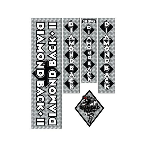 1982-83 Diamond Back - DBII Silver Streak - Snake decal set 1982-83 Diamond Back - DBII Silver Streak - Snake decal set