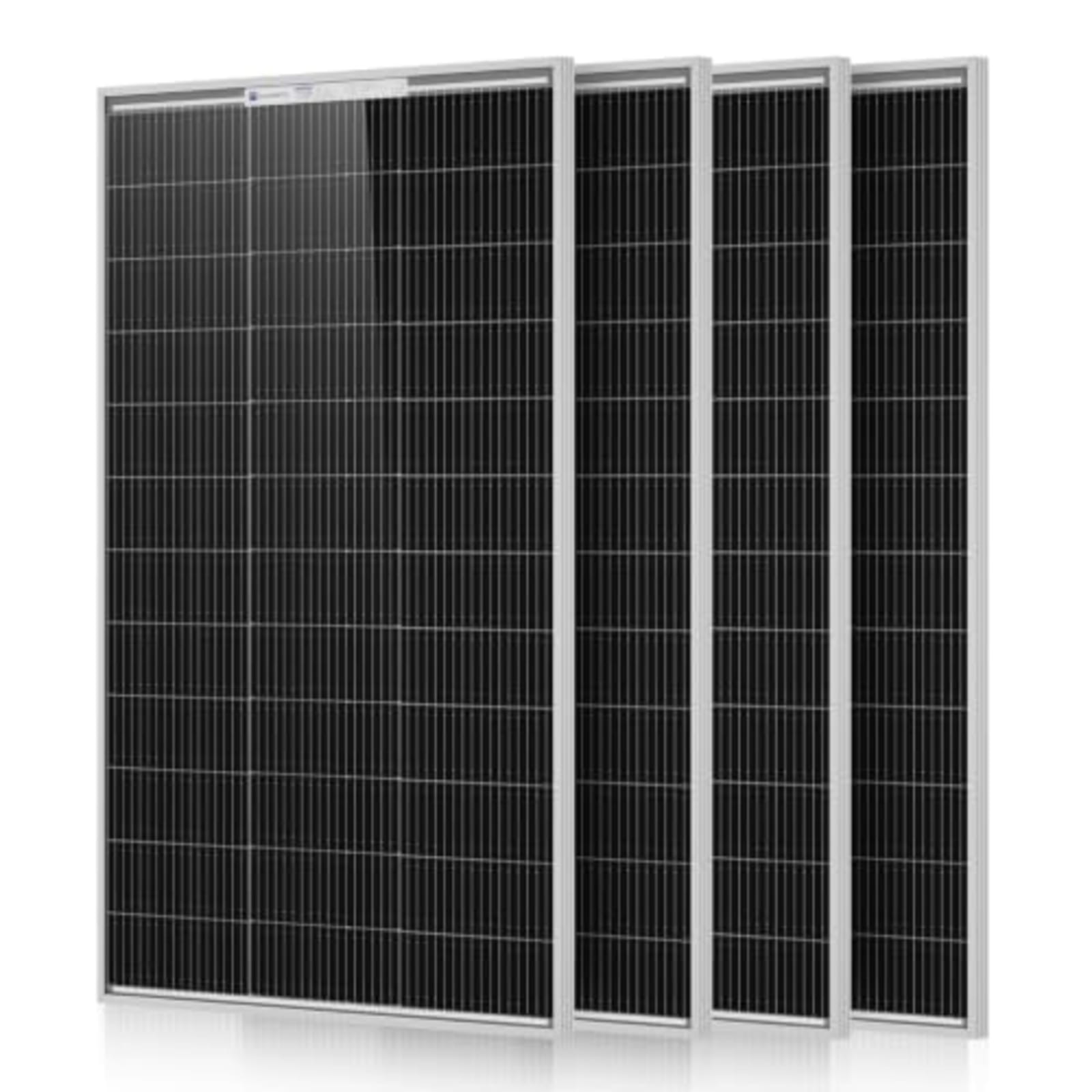ECO-WORTHY 4 Pack 100W 18V N-Type Bifacial Solar Panels 25% Efficiency