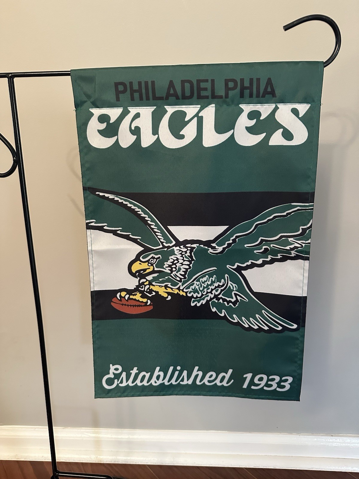 Philadelphia Eagles Garden Flag Double Sided Kelly Grn Eagles  Premium Yard Flag