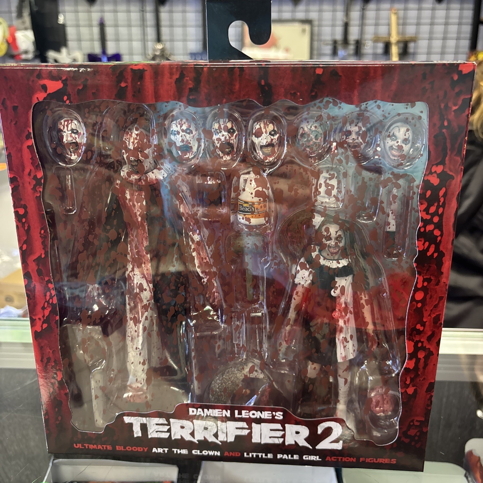 Terrifier 2 Bloody Art The Clown And Little Pale Girl 2 Pack NECA Exclusive Read