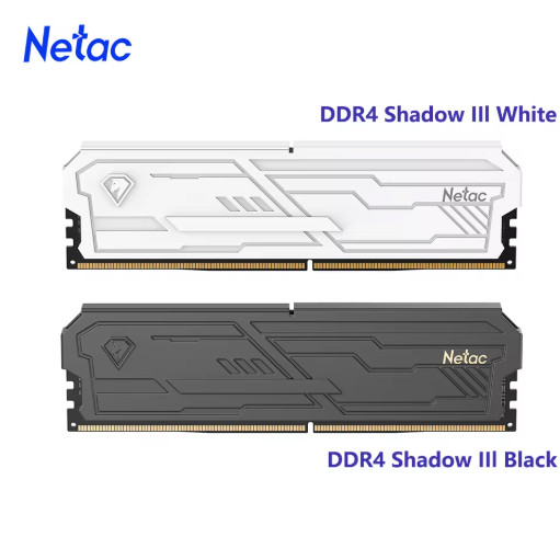 Netac Shadow III DDR4 RAM 8GB 16GB 32GB 3200 3600MHz 288Pin Desktop Memory Kit