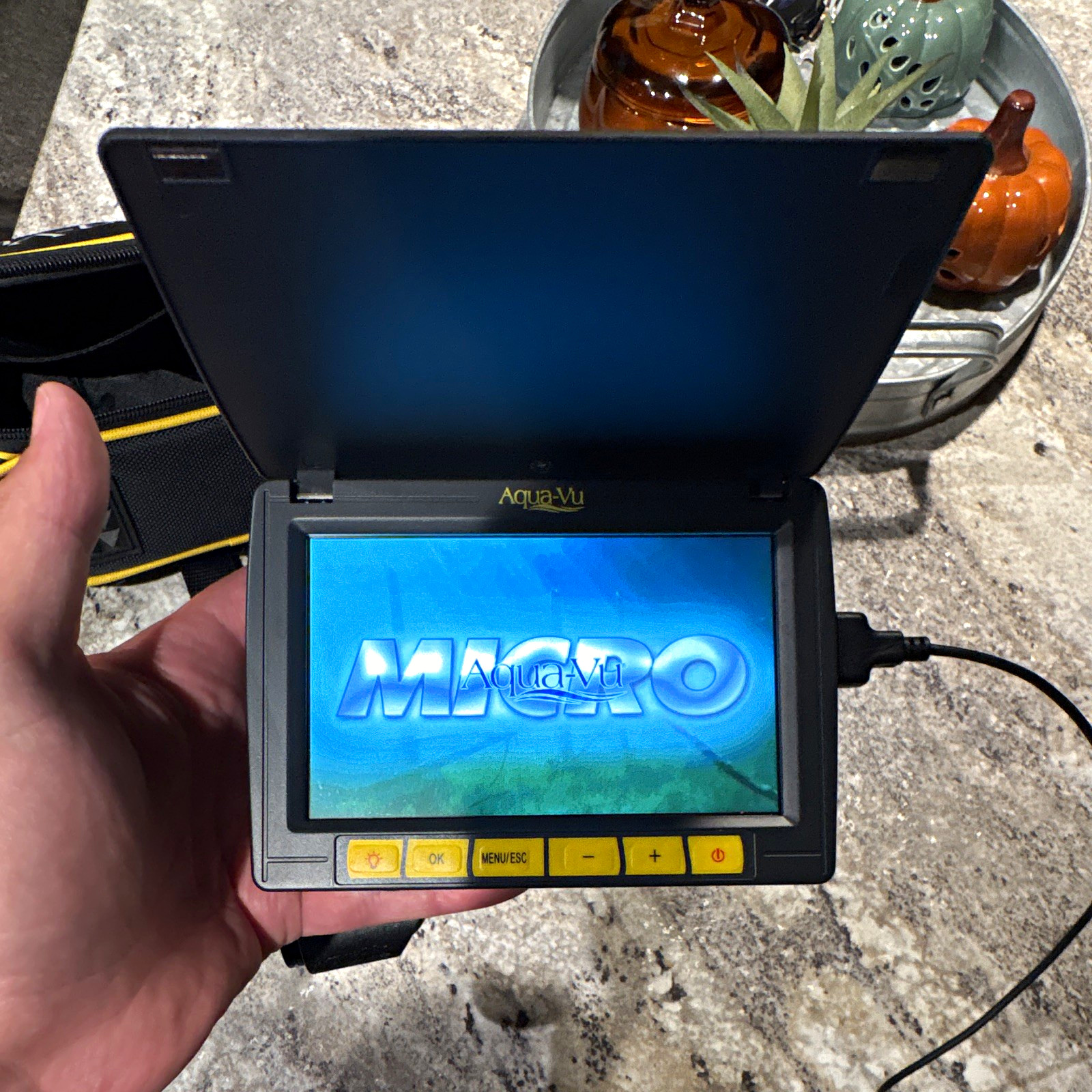 Aqua-Vu Micro Underwater Fishing Video Camera 7 in Monitor, Black Aqua-Vu Micro Underwater Fishing Video Camera 7 in Monitor, Black