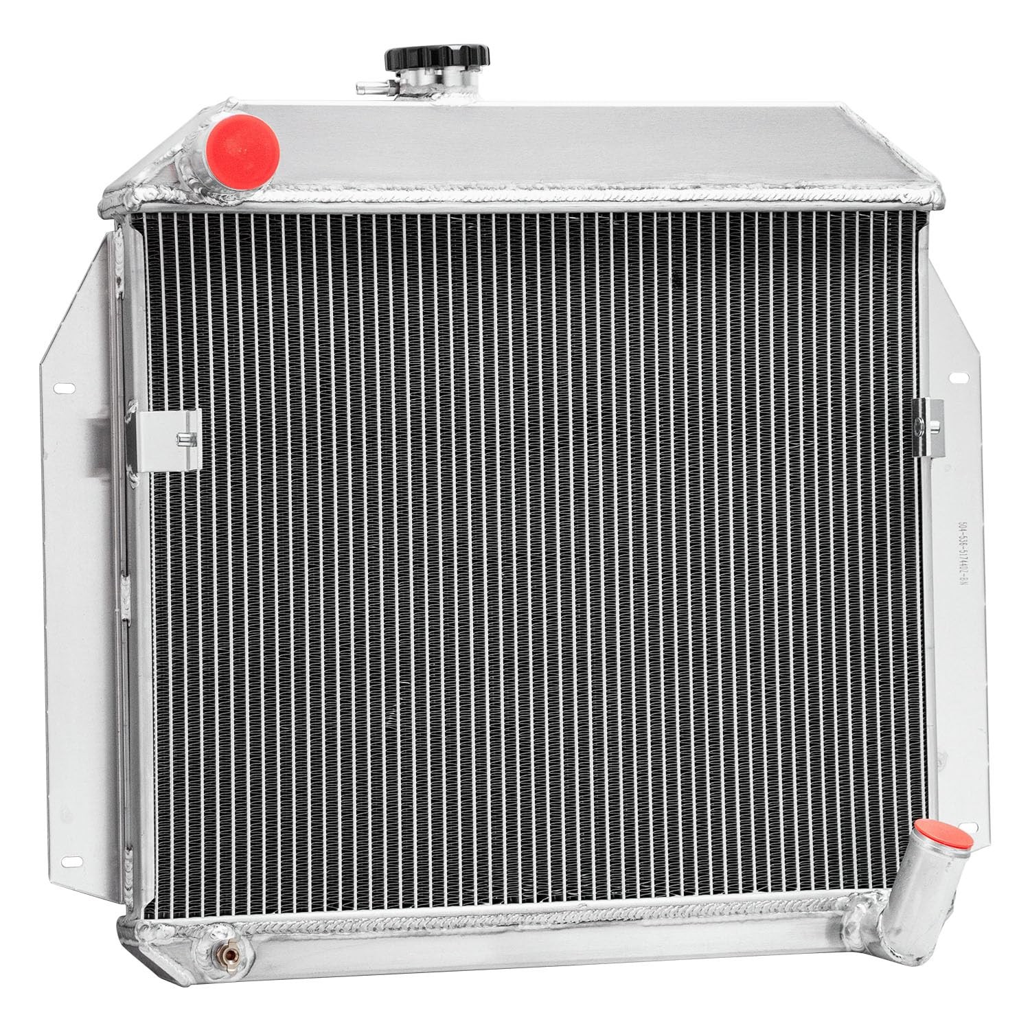 Aluminum Radiator for 1955-1956 Plymouth Belvedere Fury Savoy 3.8L L6 Gas 2 Row