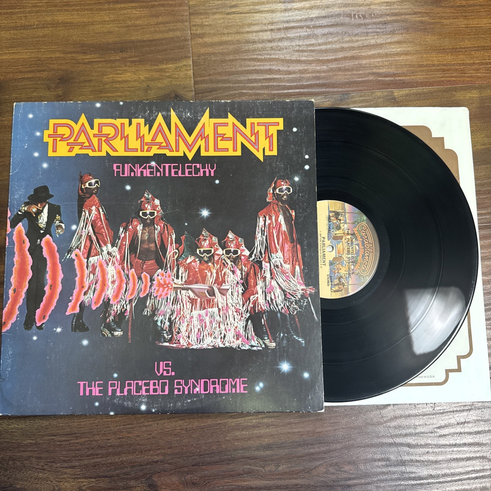 Parliament Funkentelechy Vs The Placebo Syndrome Vinyl LP Original 1977 EX Parliament Funkentelechy Vs The Placebo Syndrome Vinyl LP Original 1977 EX