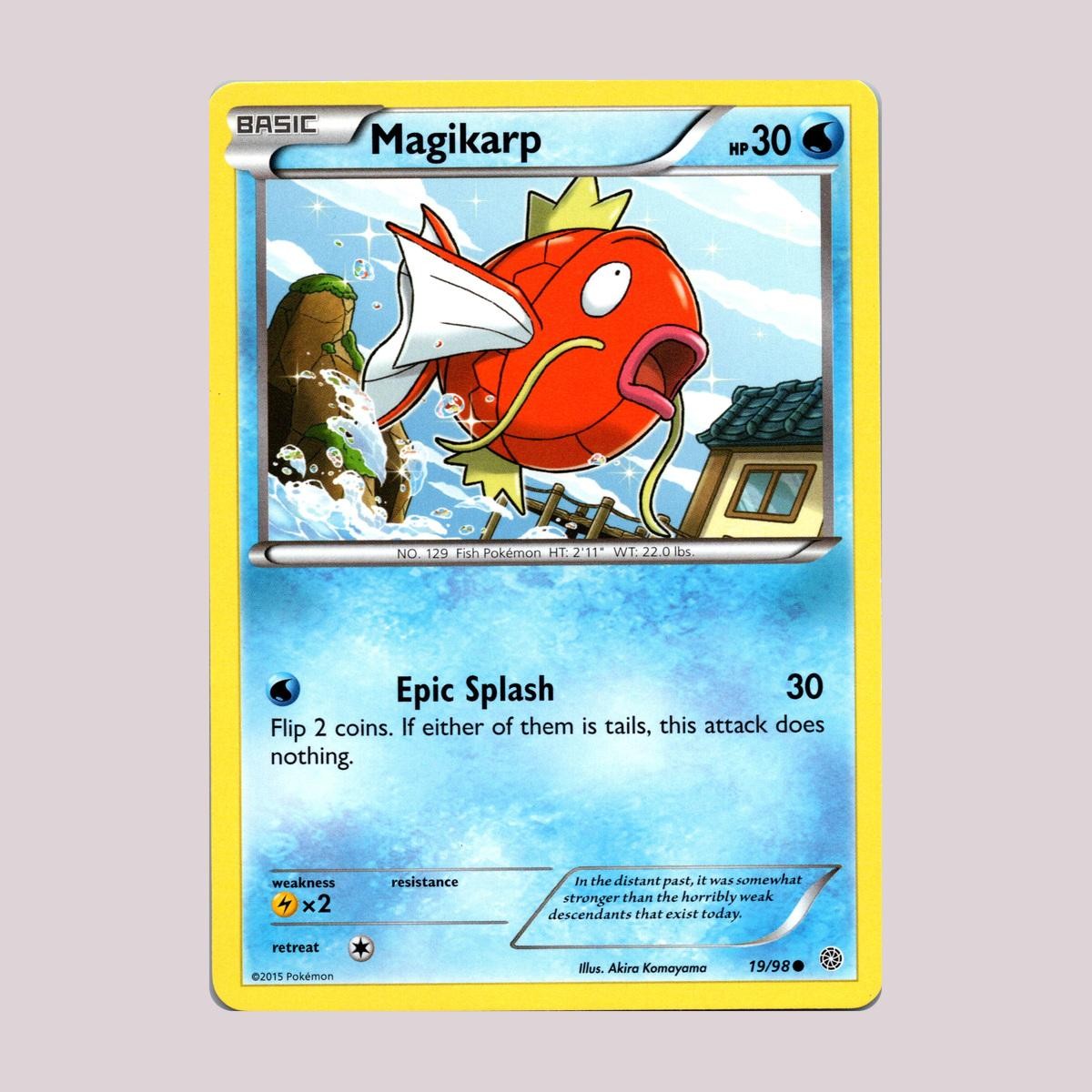Magikarp 19/98 Common Ancient Origins Pokemon Lightly Played Magikarp 19/98 Common Ancient Origins Pokemon Lightly Played