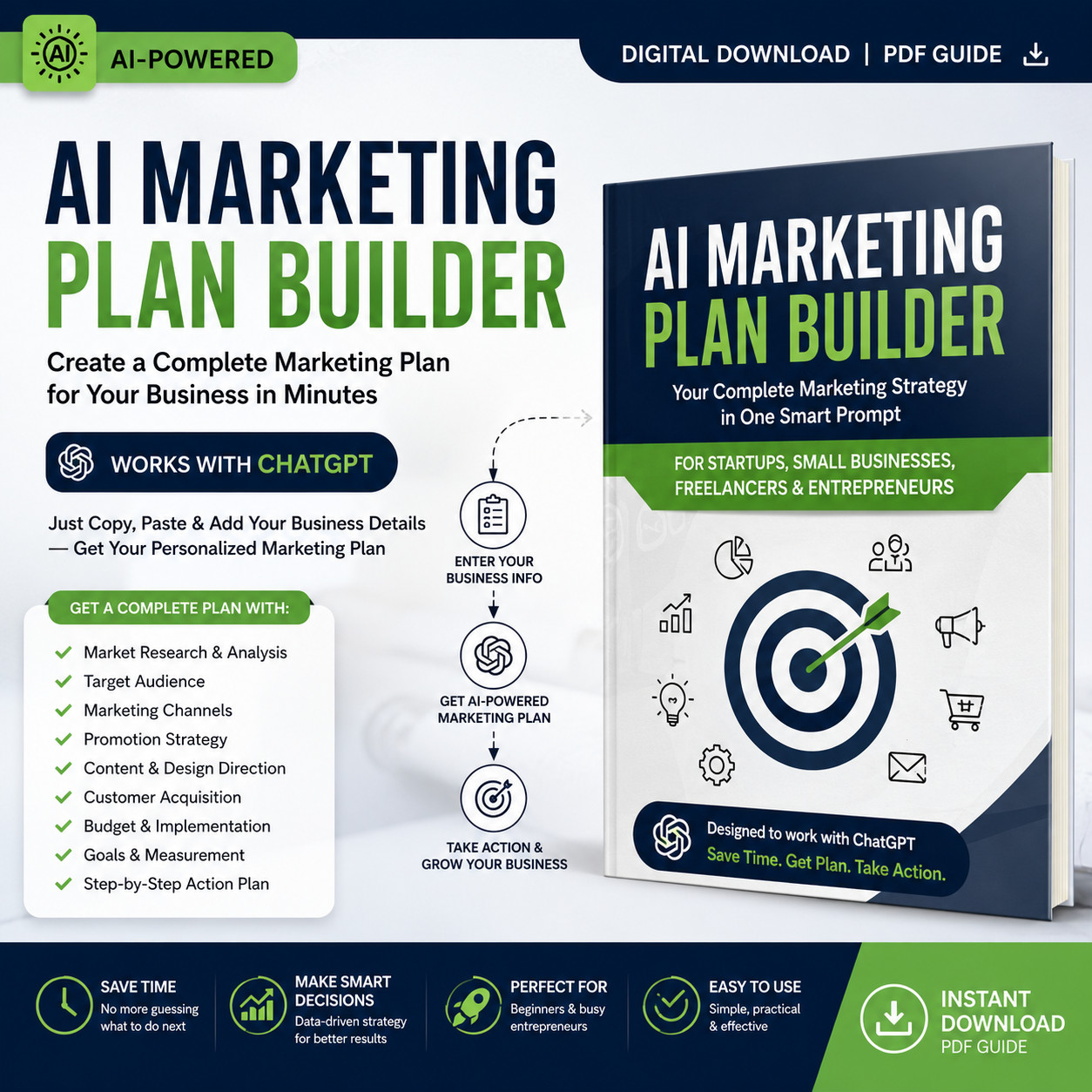 AI Marketing Plan Builder ChatGPT Prompt Business Marketing Strategy E-commerce