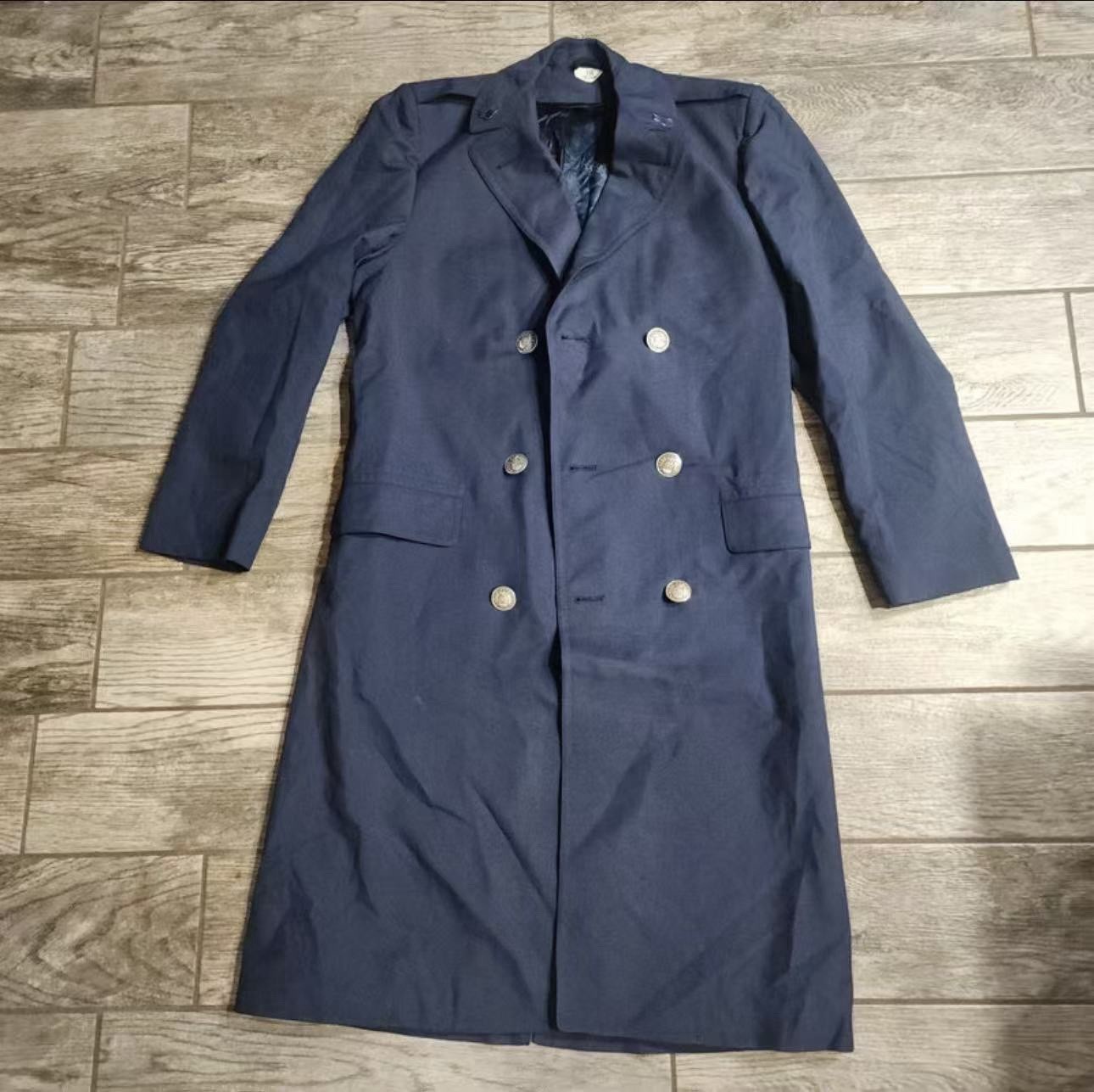 Vtg 1940-50s US Air Force Blue Dress Uniform Overcoat Pea Coat USAF Men\'s 35L Vtg 1940-50s US Air Force Blue Dress Uniform Overcoat Pea Coat USAF Men\'s 35L