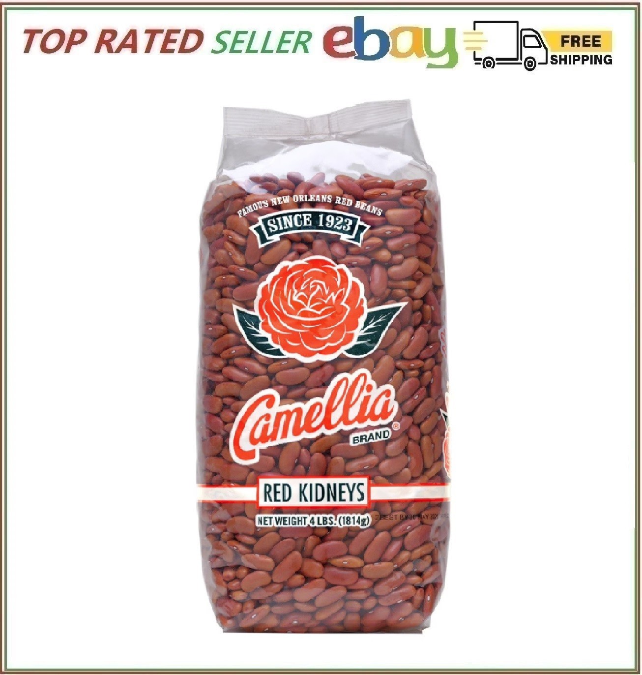 Camellia Red Kidney Beans 4 lbs.
