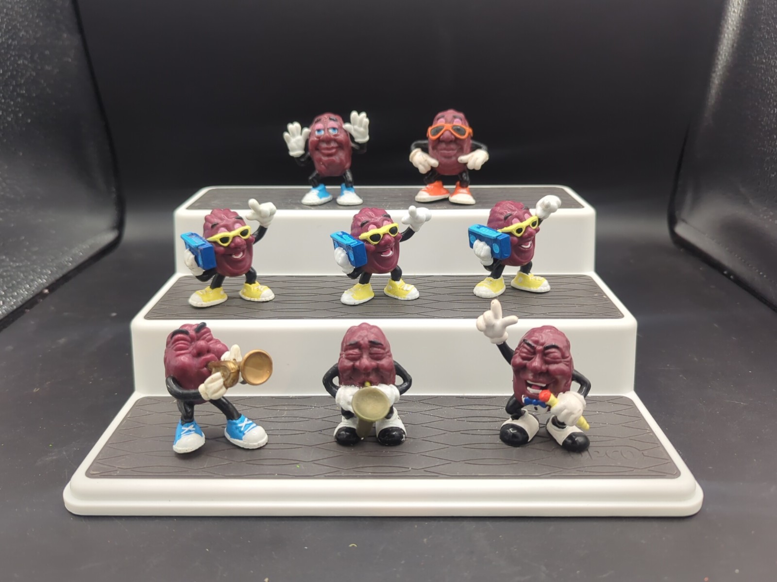 CALIFORNIA RAISINS - Set of 10 Vintage Figures 1987 Applause Calrab - SEE PICS CALIFORNIA RAISINS - Set of 10 Vintage Figures 1987 Applause Calrab - SEE PICS