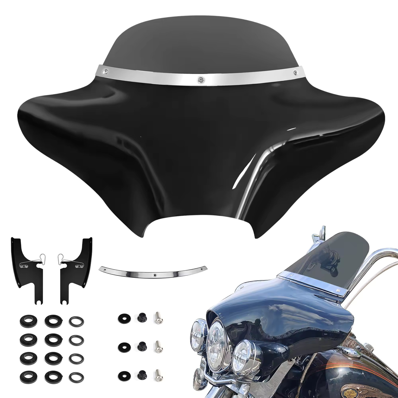 Motorcycle Batwing Fairing with 6\