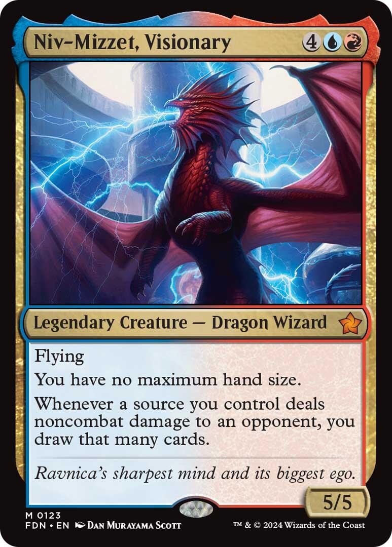 Niv-Mizzet, Visionary Normal [FDN - 123] NM MagicFoundations