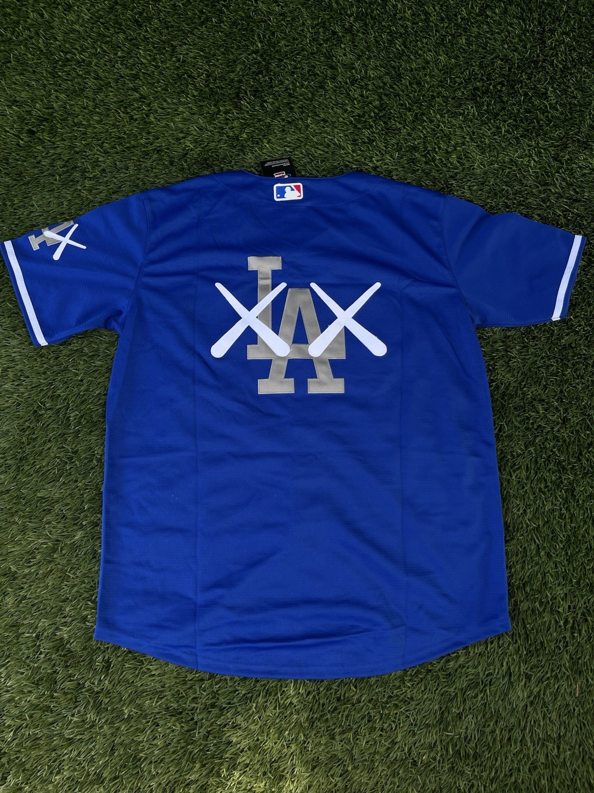LA Dodgers KAWS Style Blue Baseball Jersey XX Streetwear S-XXL True To Size new