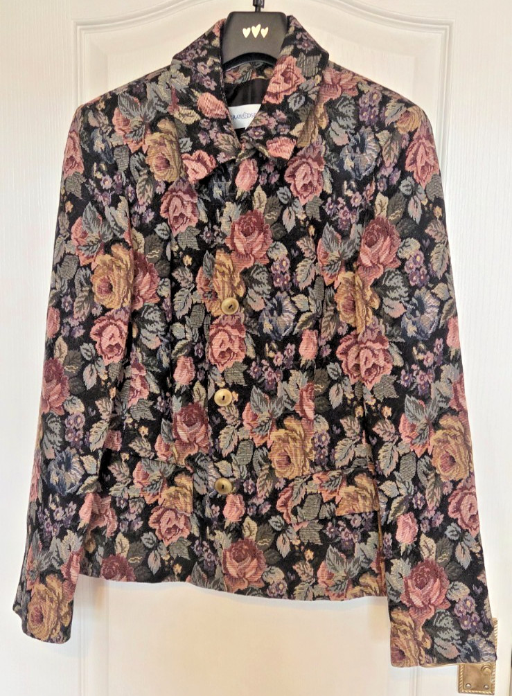 Stunning Gray & Osbourn Floral Tapestry Blazer / Jacket - Size 14 - New Stunning Gray & Osbourn Floral Tapestry Blazer / Jacket - Size 14 - New