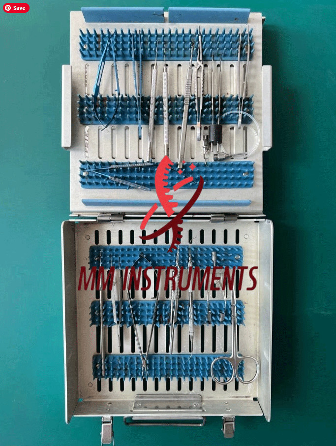 SET ophthalmic cataract instruments, STORZ. AMBLER, WALCOTT,KATENA, with case