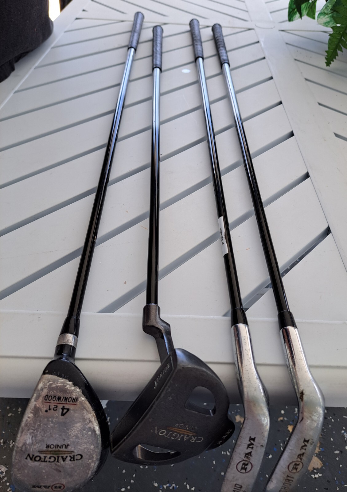 Ram Creighton Junior Golf Clubs Short & Mid Irons, Putter, 4 Wood Ram Creighton Junior Golf Clubs Short & Mid Irons, Putter, 4 Wood
