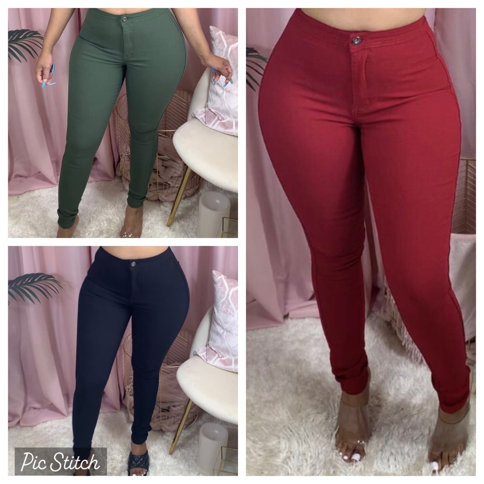 High Waist Skinny Leg Stretchy Pants High Waist Skinny Leg Stretchy Pants