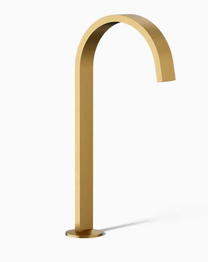 Kohler 77966-2MB - Components Lav Bathroom Widespread Spout - Br. Moderne Brass Kohler 77966-2MB - Components Lav Bathroom Widespread Spout - Br. Moderne Brass