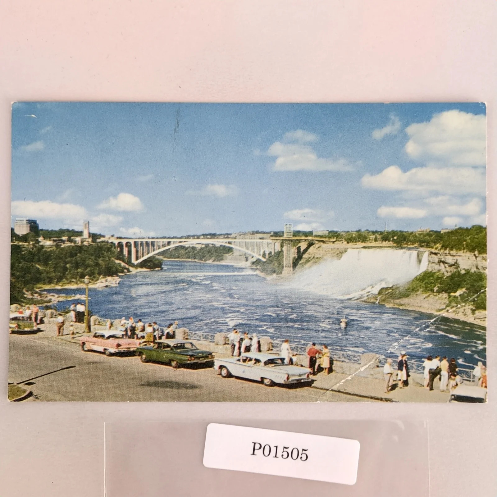 Niagara Falls Canada 1950s Postcard Unposted People Cars Mike Roberts