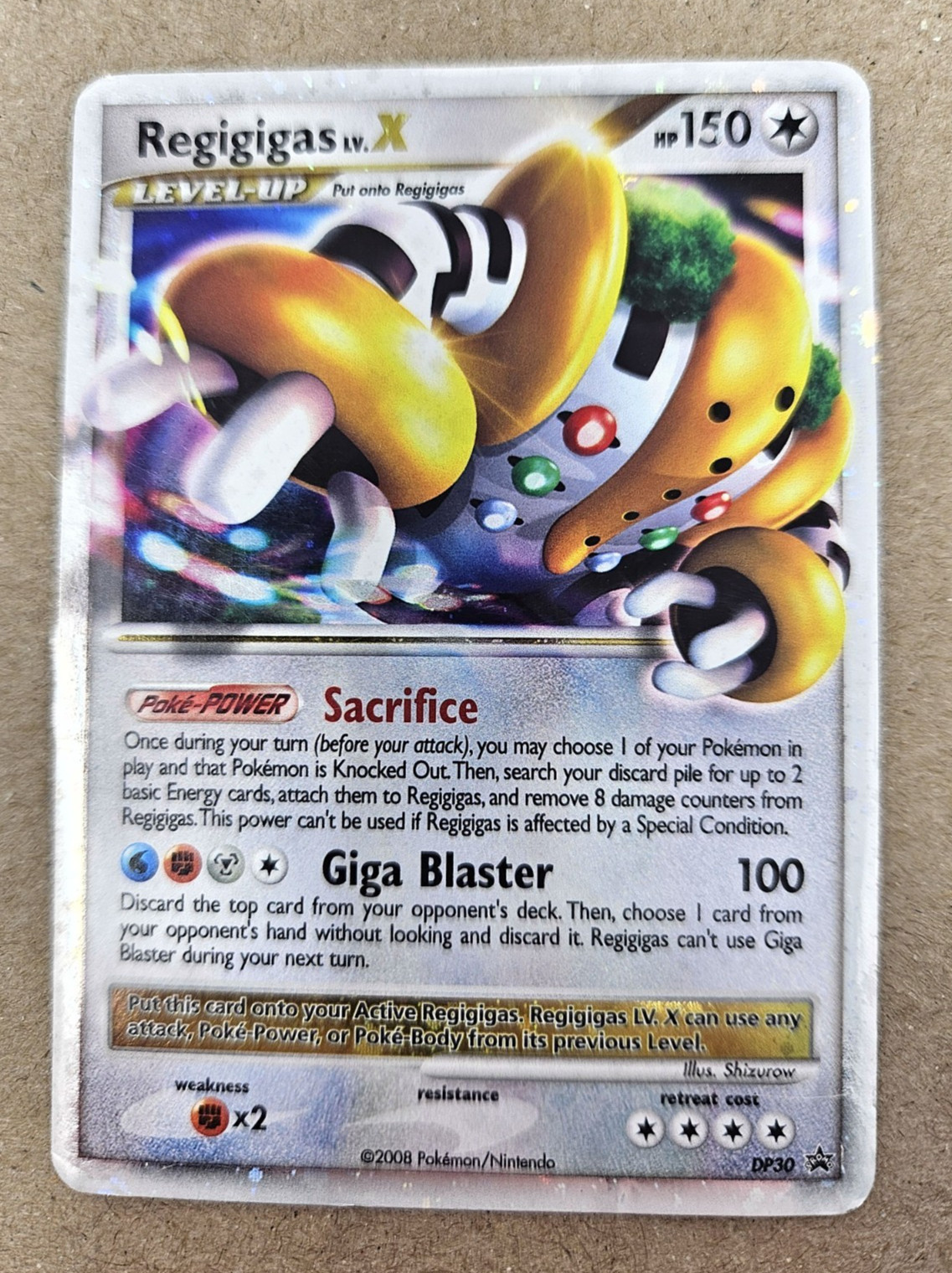 Regigigas LV.X DP30 Holo Promo Diamond & Pearl DMG