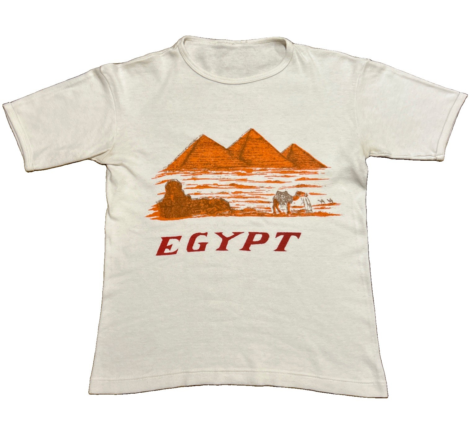 Rare 70s Vintage Egypt T-Shirt 100% Egyptian Cotton Size Large READ DESC Rare 70s Vintage Egypt T-Shirt 100% Egyptian Cotton Size Large READ DESC