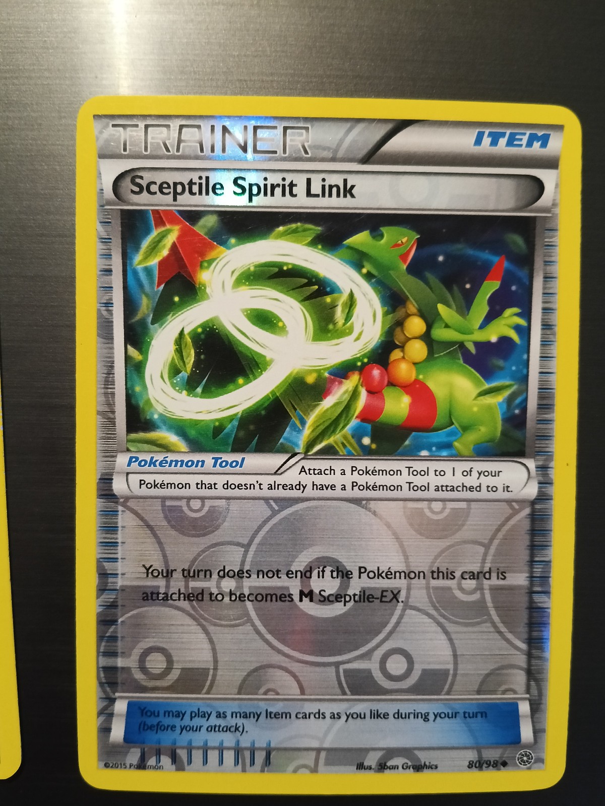 Sceptile Spirit Link 80/98 Reverse Holo Pokemon TCG Sceptile Spirit Link 80/98 Reverse Holo Pokemon TCG