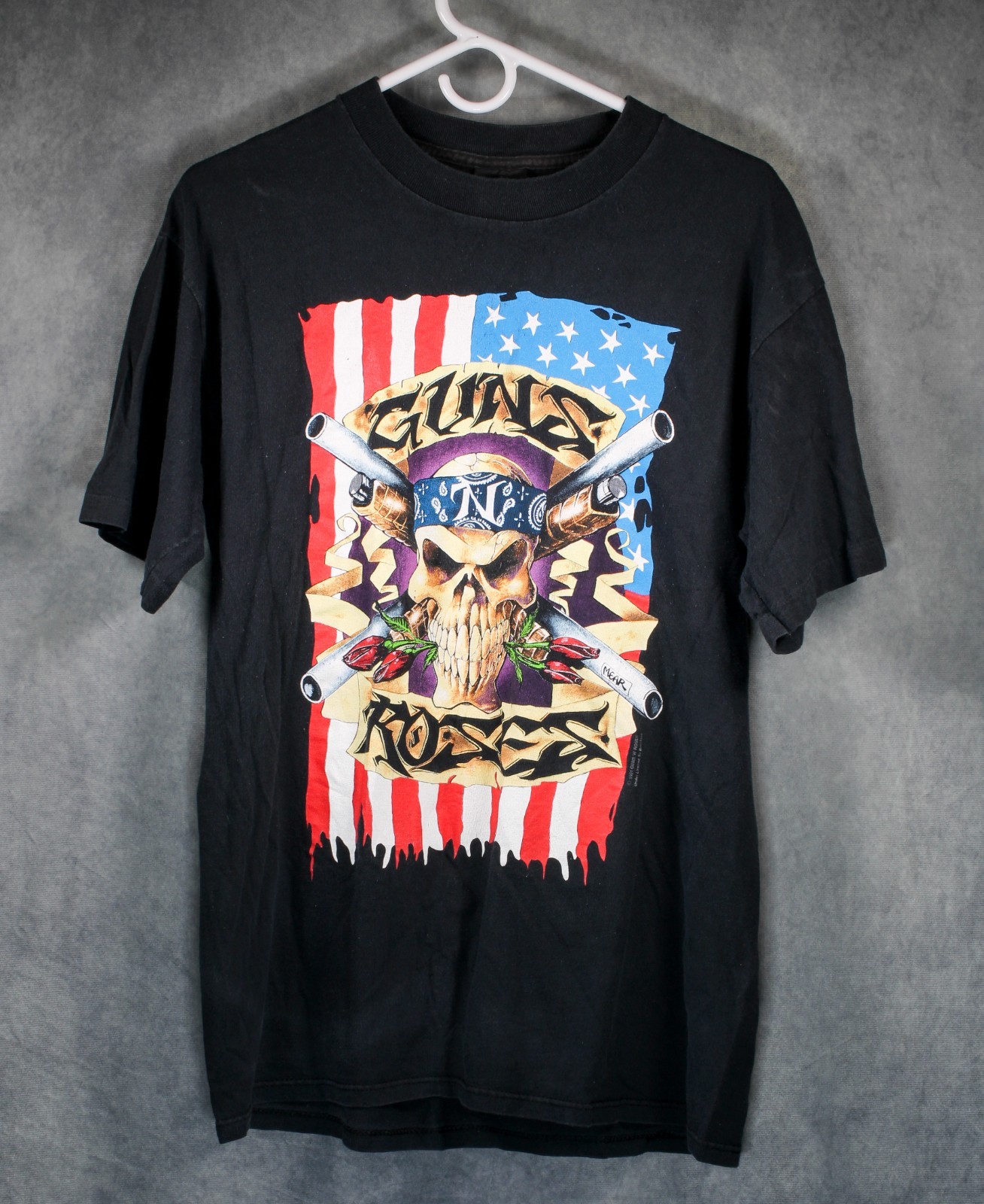 Vintage 1991 Guns N Roses Use Your Illusion Tour T Shirt Brockum USA Made L