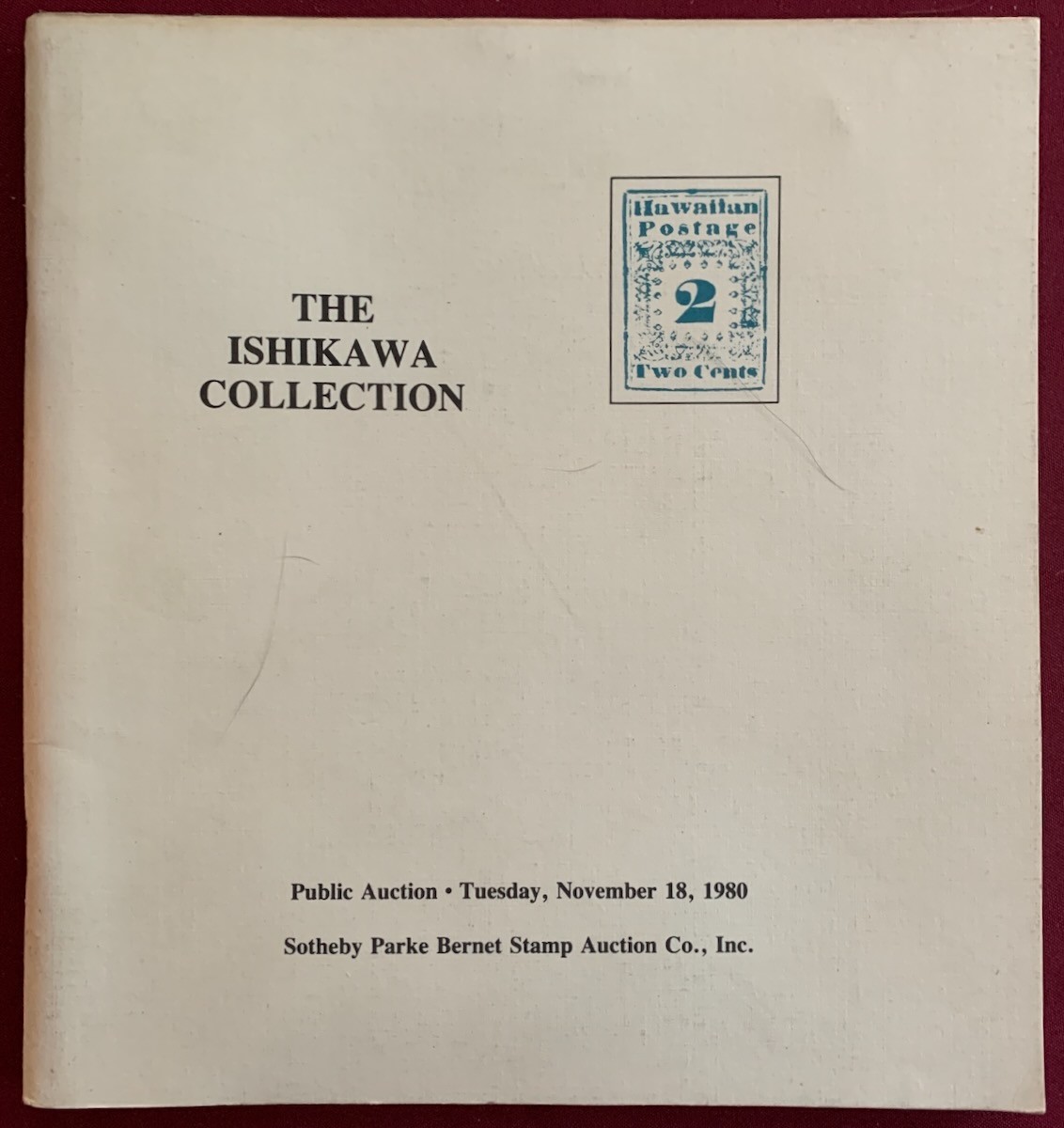 Ishikawa Collection Rare Hawaiian Postage Stamps 1980 Sotheby Auction Catalog