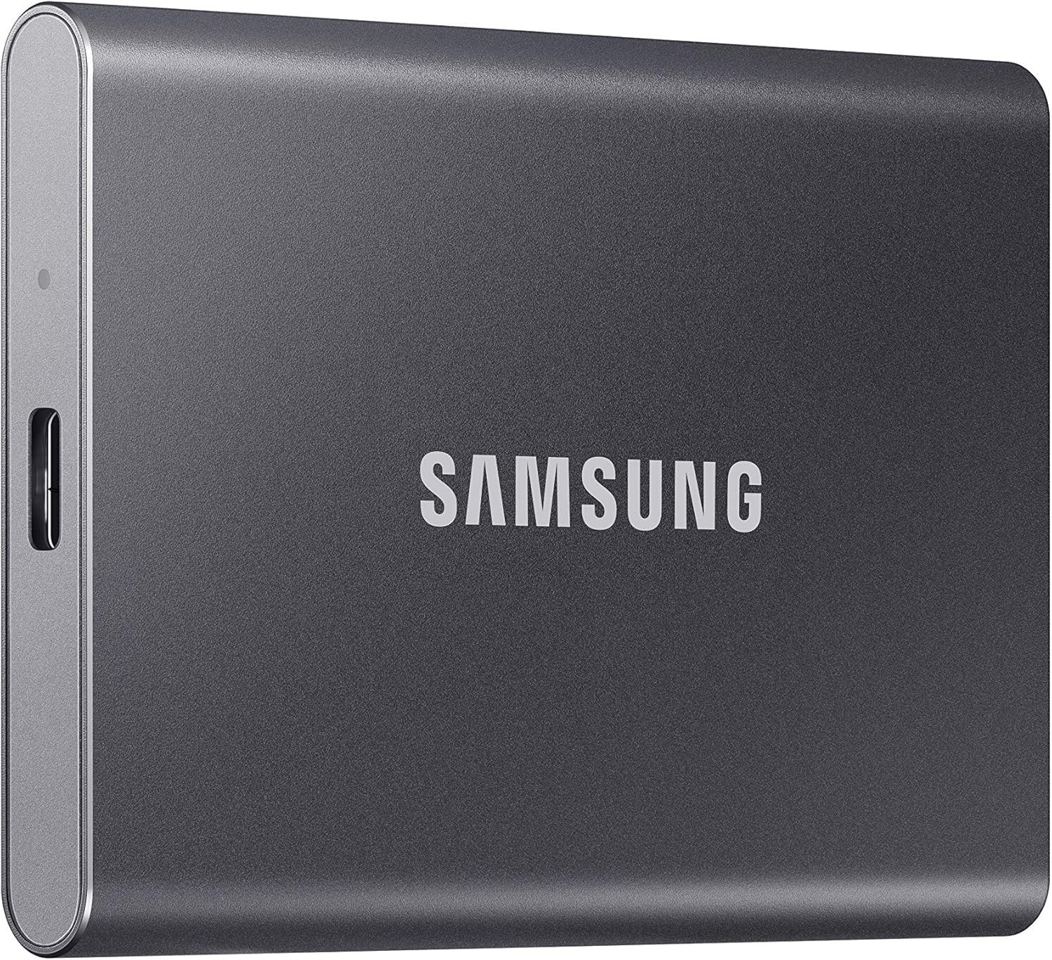 Samsung - T7 4TB External USB 3.2 Gen 2 Portable SSD MU-PC4T0T- Gray Excellent