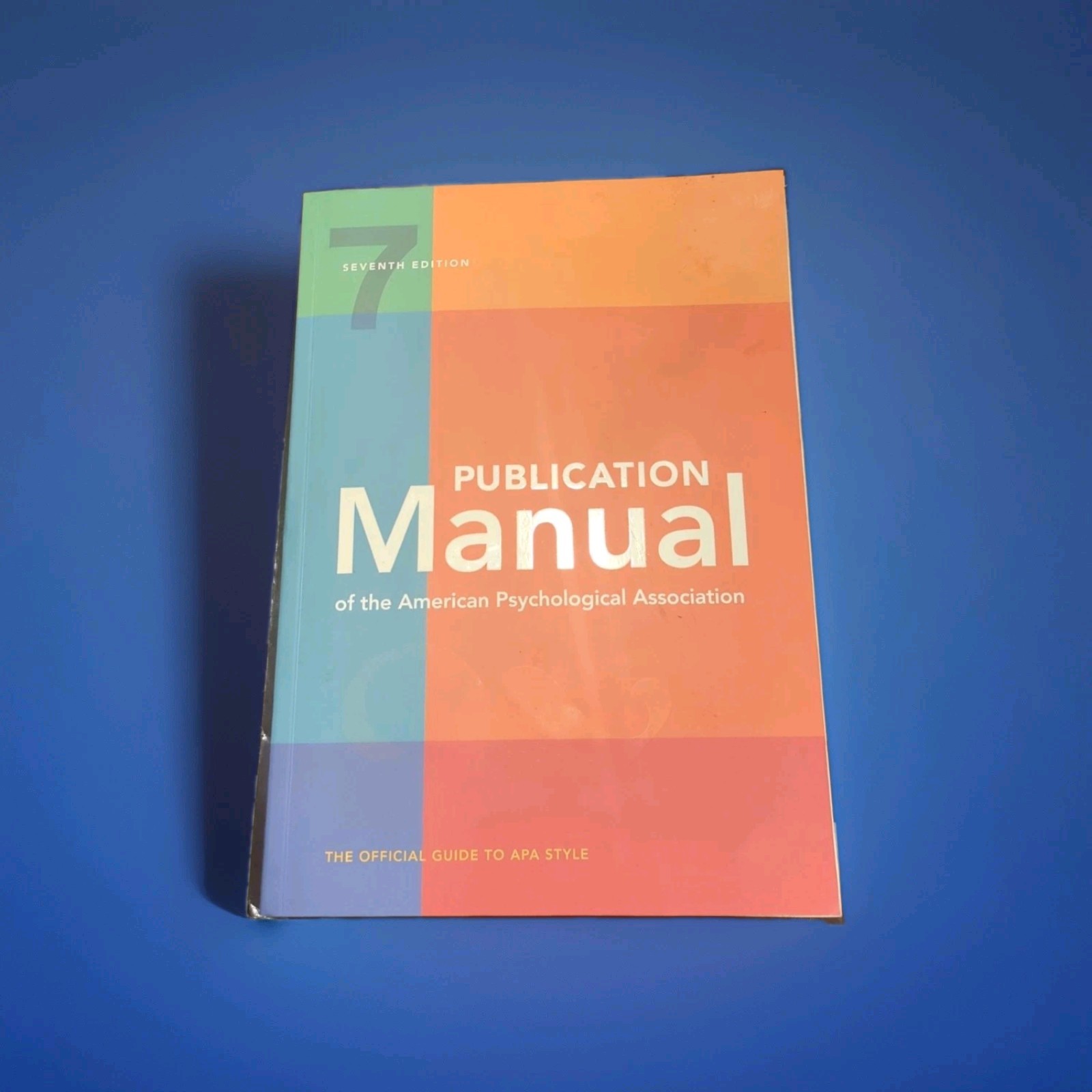 Publication Manual (OFFICIAL) 7th Edition of the American Psychological... Publication Manual (OFFICIAL) 7th Edition of the American Psychological...
