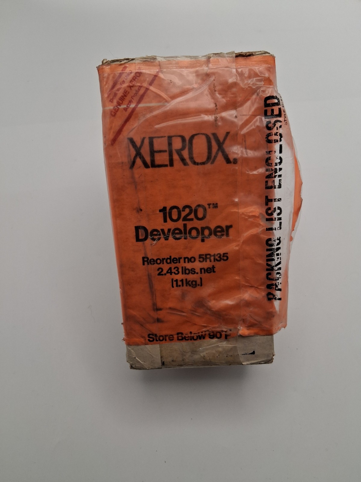 Xerox 1020 Developer Orange Black Genuine Vintage Discontinued (NEW IN BOX)