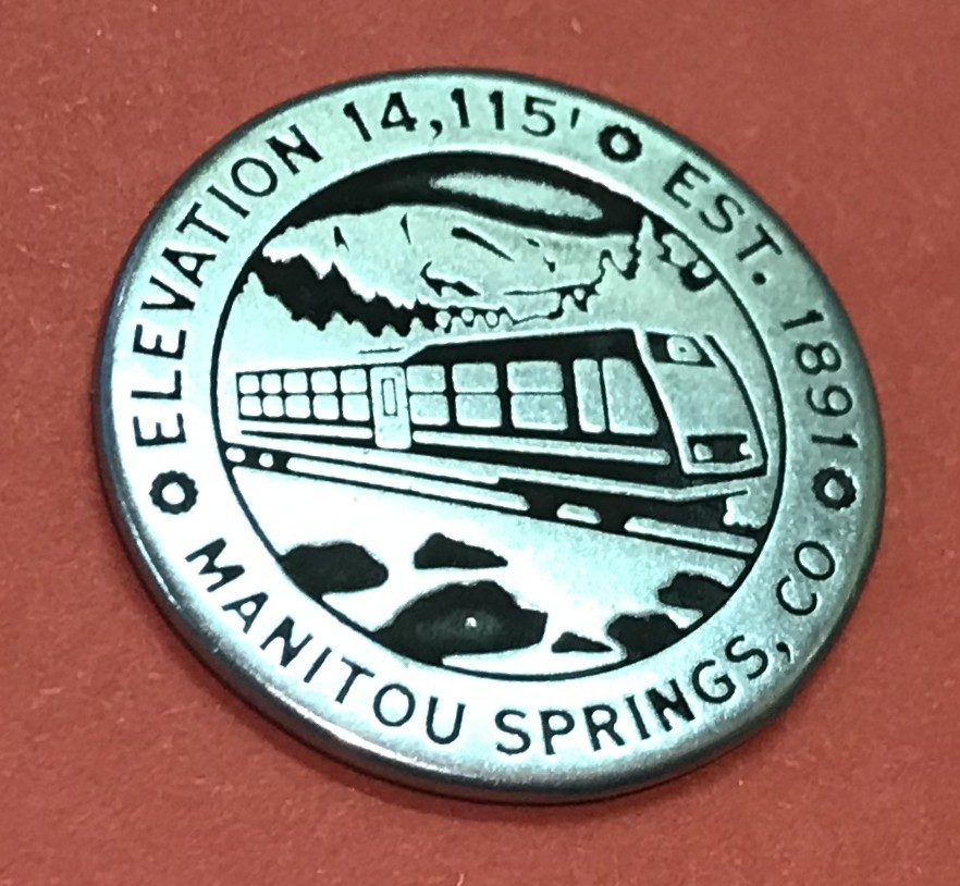 New Listing Hard to Find Manitou & Pike's Peak Cog Railway Token