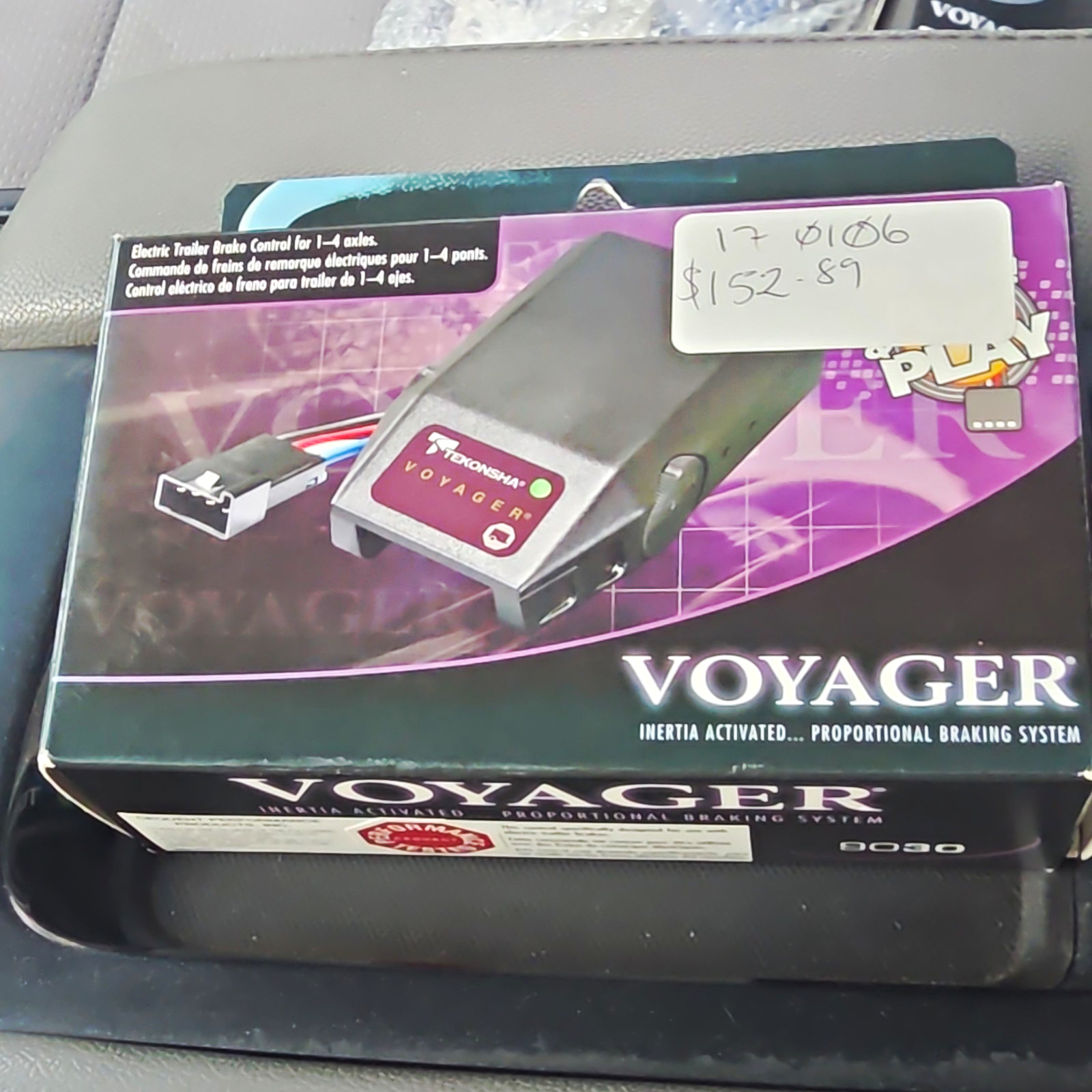 Tekonsha Voyager Electric Trailer Brake Control 9030 New In The Box Tekonsha Voyager Electric Trailer Brake Control 9030 New In The Box