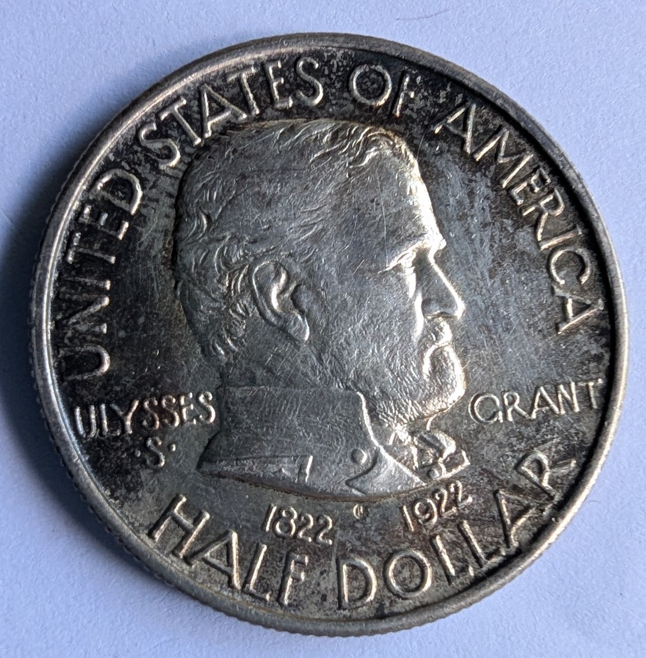 1922 Grant Silver Half Dollar Commemorative in Great Condition L@@K
