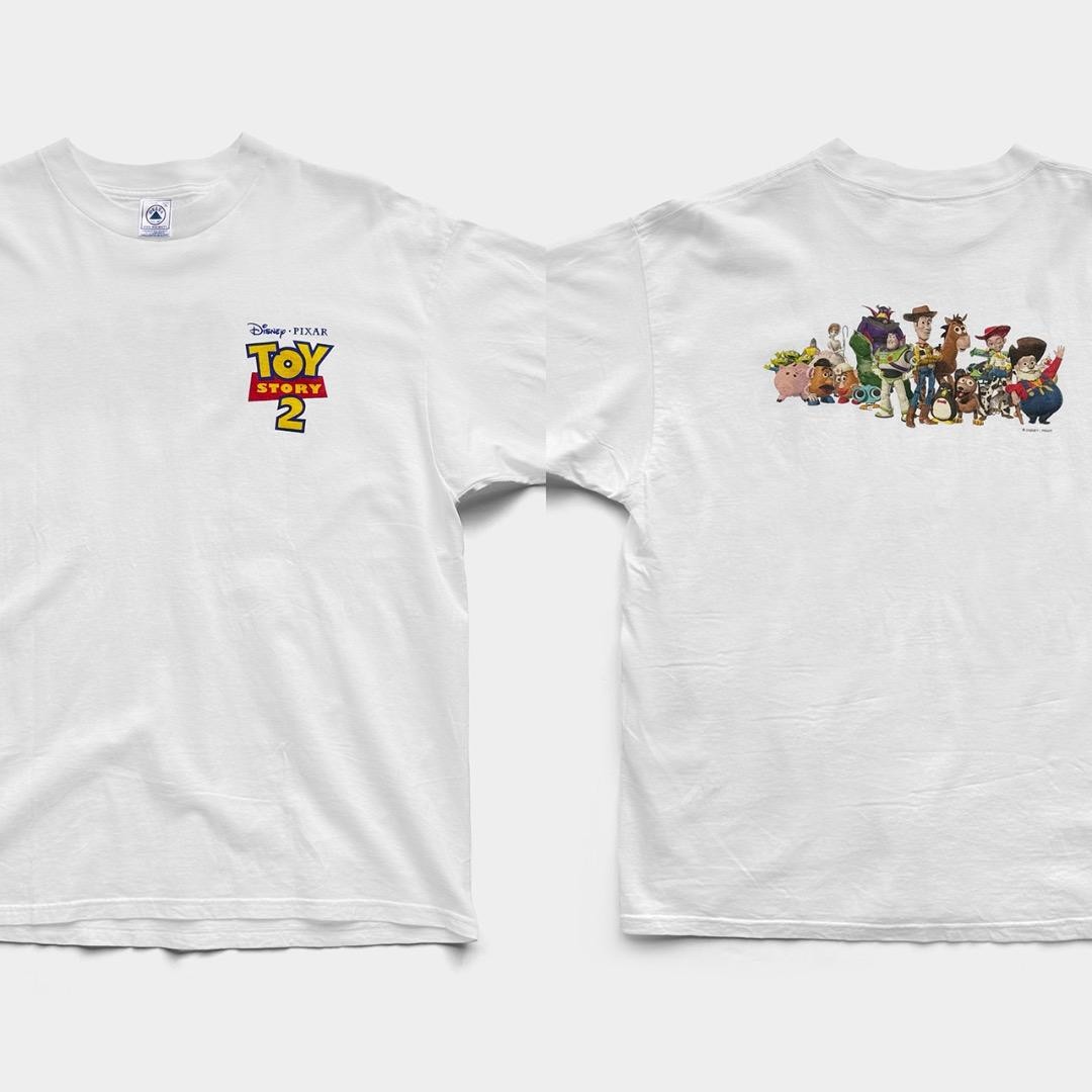 Disney Pixar Toy Story 2 Vintage 1990s Official Movie T-Shirt Retro Tee Disney Pixar Toy Story 2 Vintage 1990s Official Movie T-Shirt Retro Tee