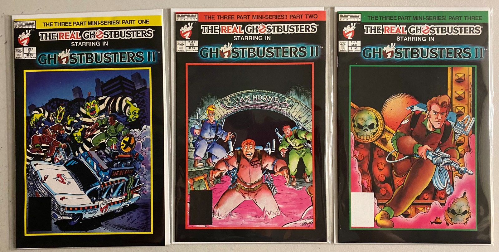 Ghostbusters II set #1-3 Now 2nd Series (7.0 FN/VF) (1989)