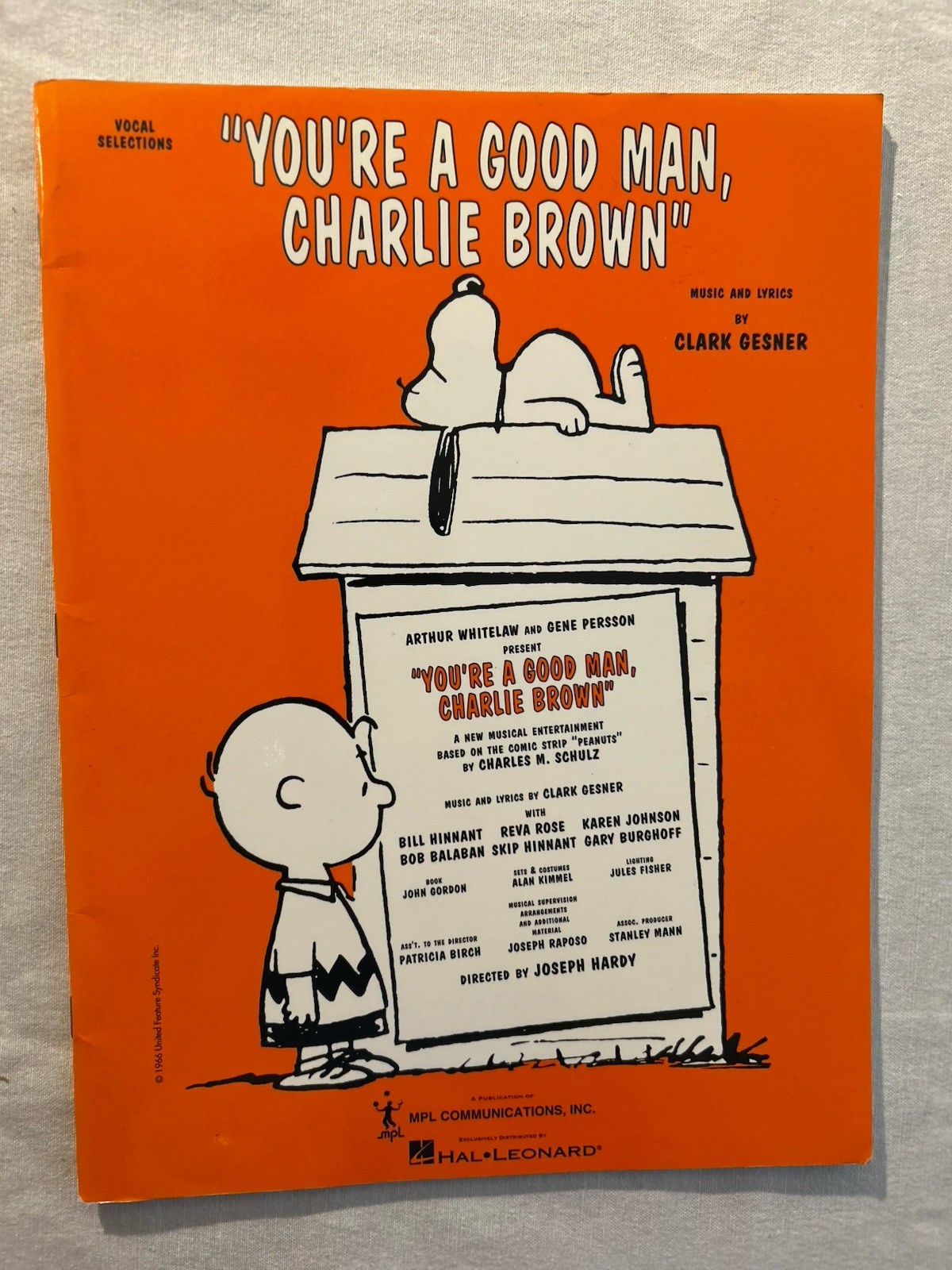 You’re A Good Man, Charlie Brown: Vocal Selections Songbook You’re A Good Man, Charlie Brown: Vocal Selections Songbook