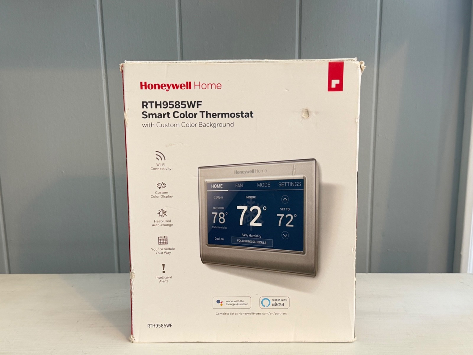 Honeywell Home RTH9585WF1004 Wi-Fi Smart Color Thermostat Open Box FAST SHIP Honeywell Home RTH9585WF1004 Wi-Fi Smart Color Thermostat Open Box FAST SHIP