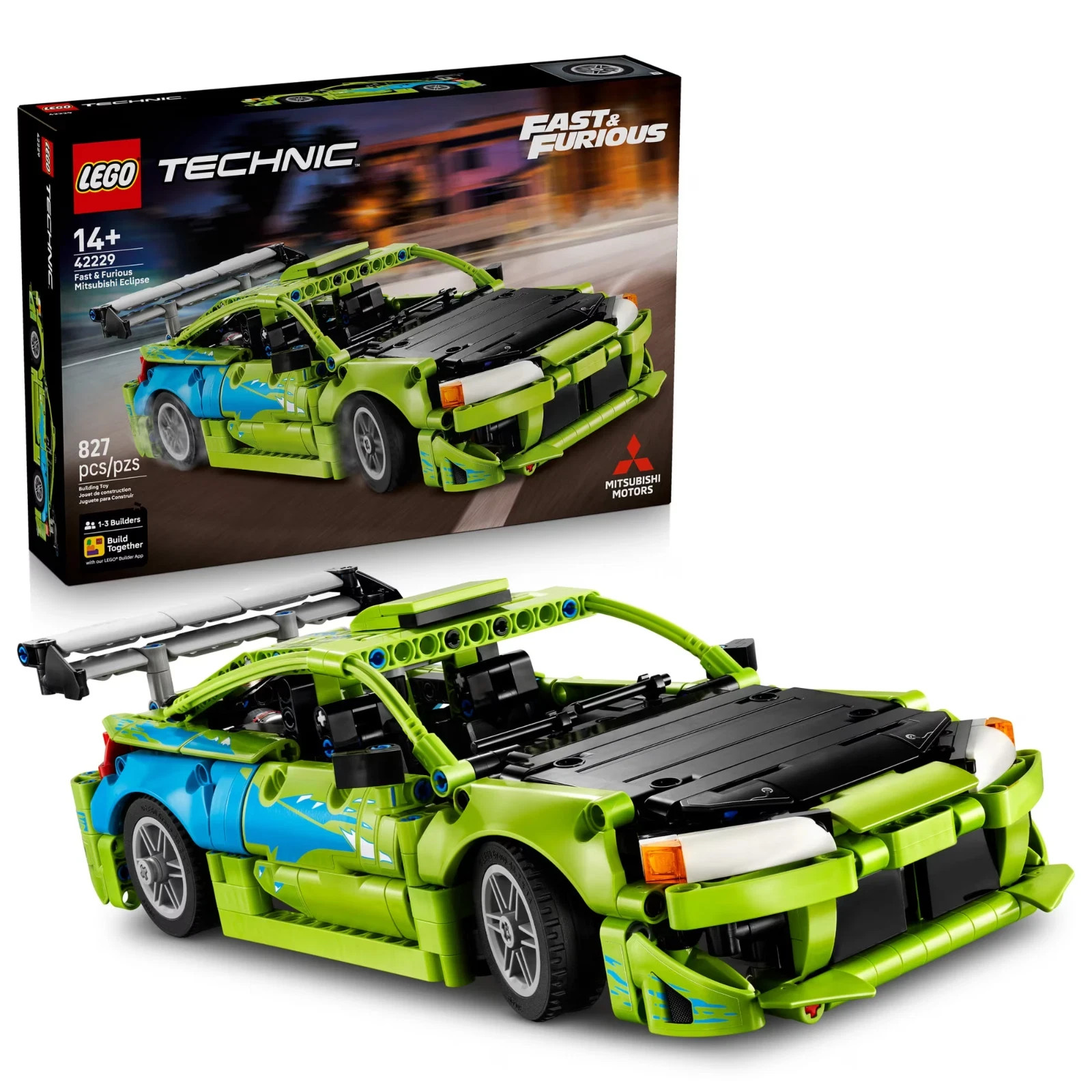 LEGO Technic 42229 Fast & Furious Mitsubishi Eclipse 827pc Complete Set LEGO Technic 42229 Fast & Furious Mitsubishi Eclipse 827pc Complete Set