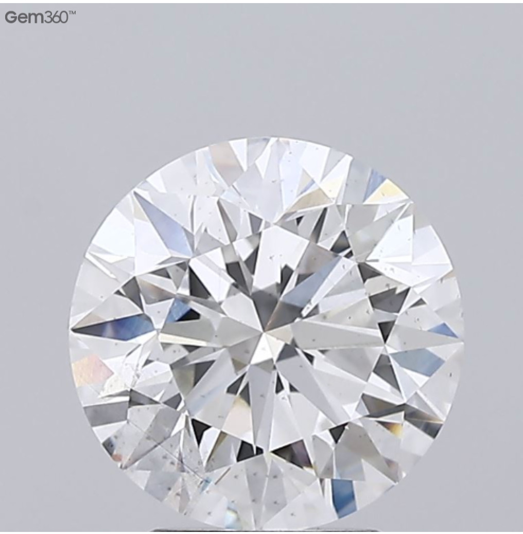 3.07 ct Round SI1 G Colour Execellent Cut IGI Certified 3.07 ct Round SI1 G Colour Execellent Cut IGI Certified