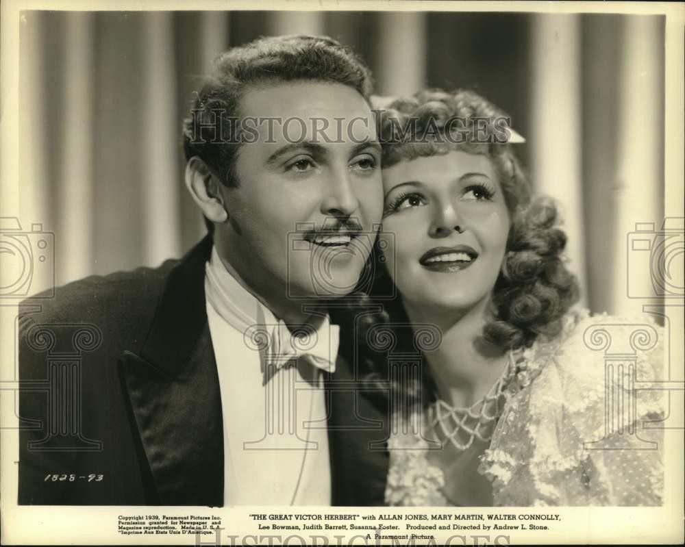 1939 Press Photo Allan Jones and Mary Martin star in \