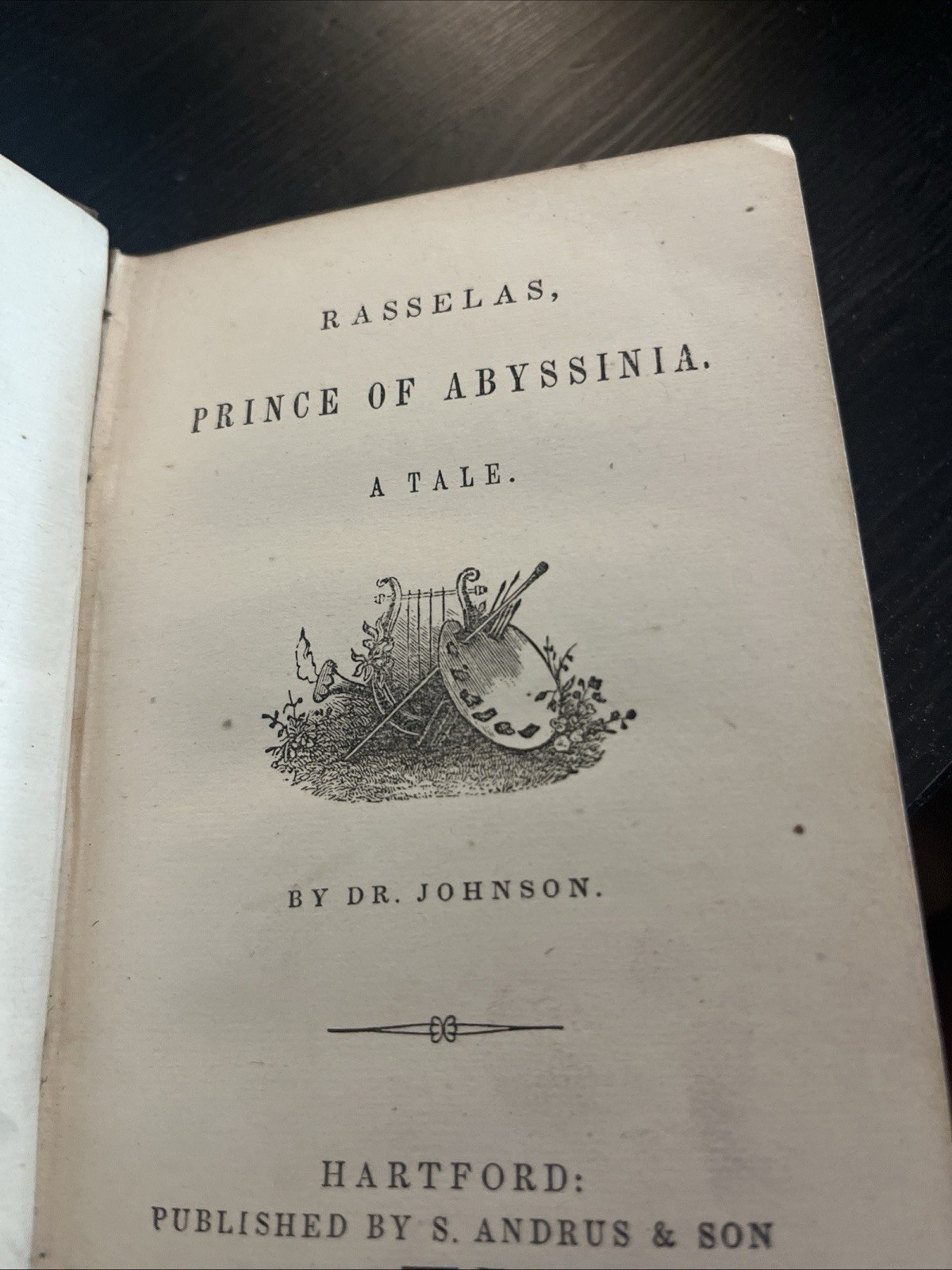 Rasselas Prince of Abyssinia Samuel Johnson 1852 S. Andrus & Son Pocket Edition Rasselas Prince of Abyssinia Samuel Johnson 1852 S. Andrus & Son Pocket Edition