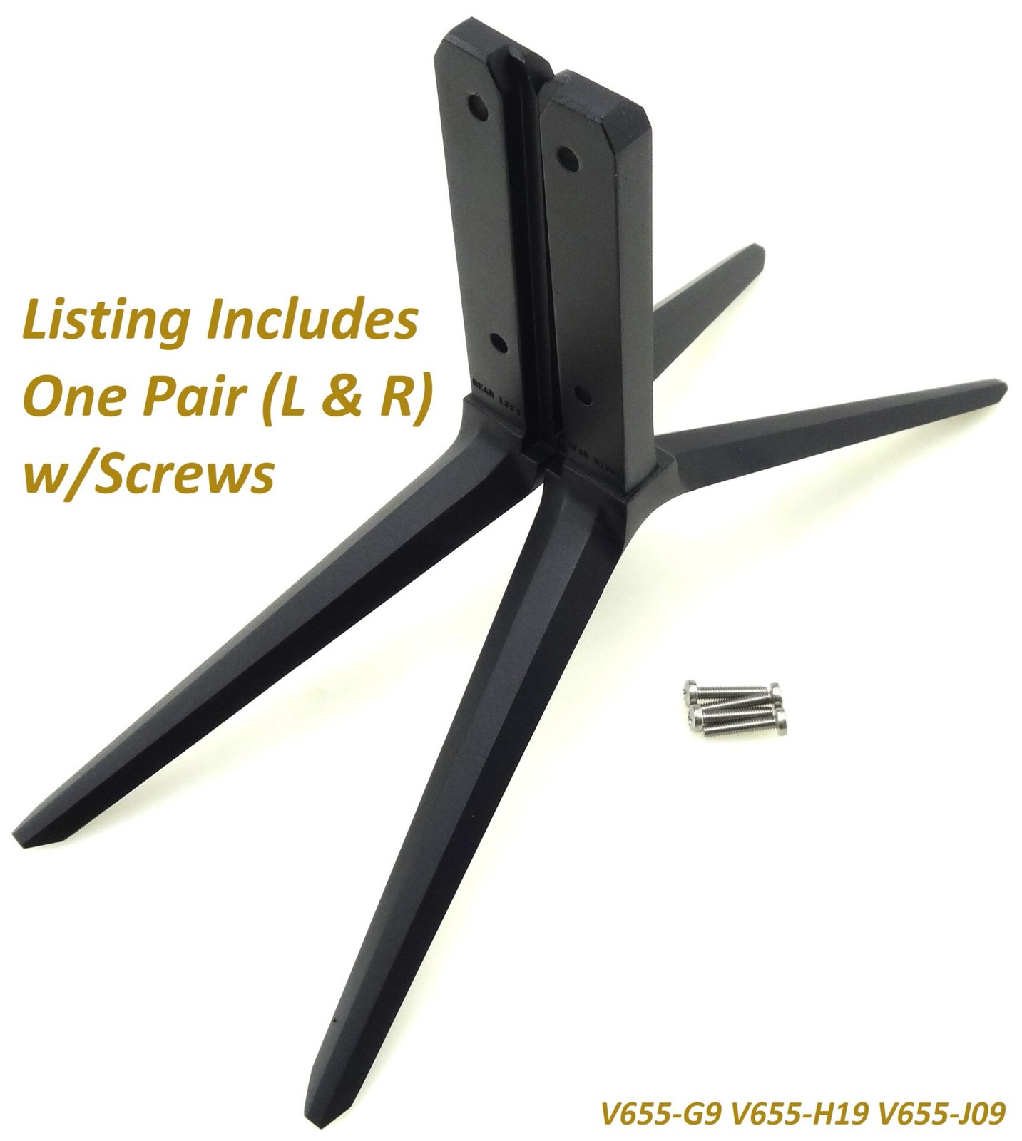 Vizio V655-G9 V655-H19 V655-J09 TV Stand Legs w/Screws | USED Vizio V655-G9 V655-H19 V655-J09 TV Stand Legs w/Screws | USED