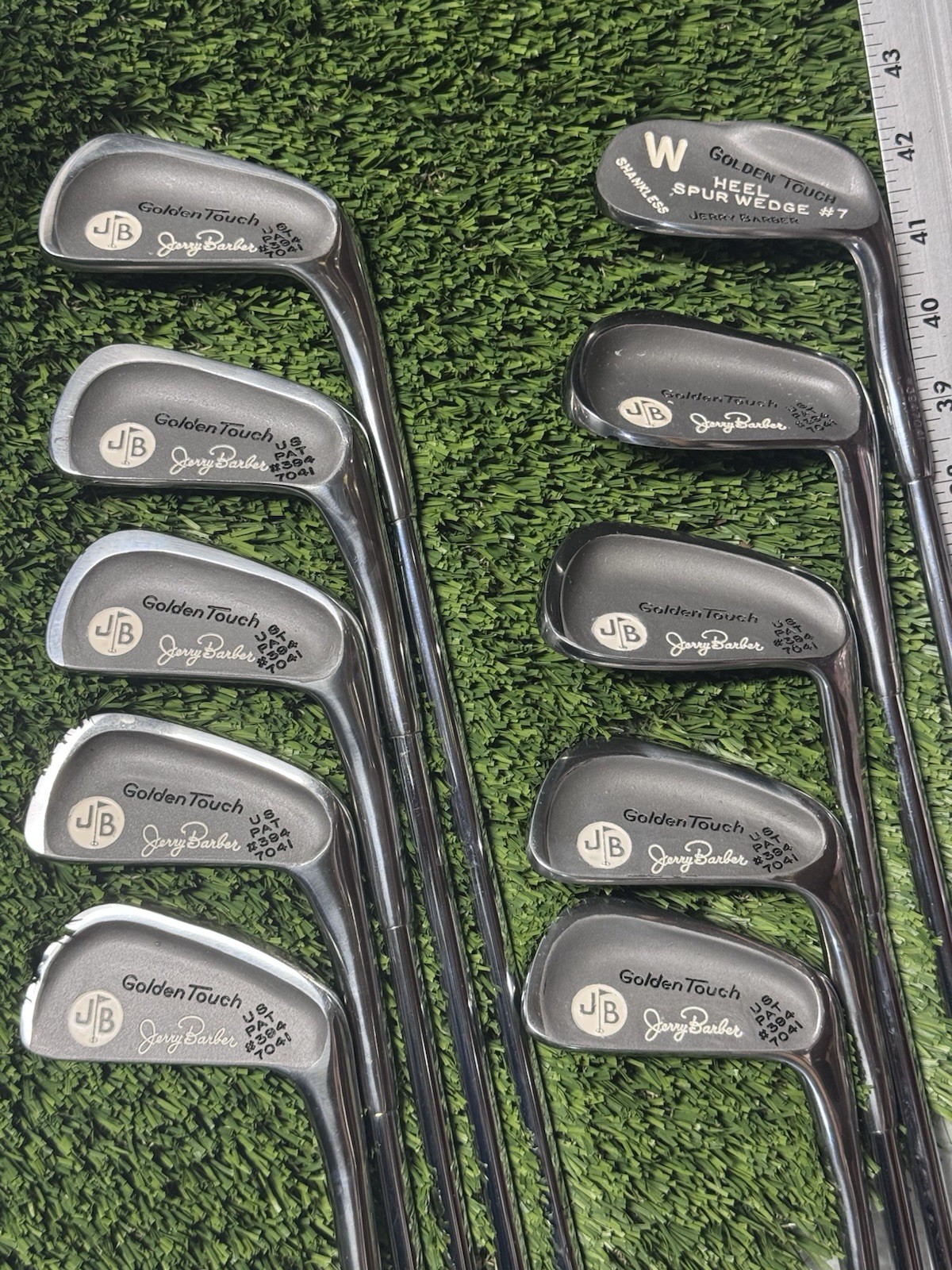 VTG Jerry Barber Golden Touch Iron set 3-PW,SW,LW Steel Shafts