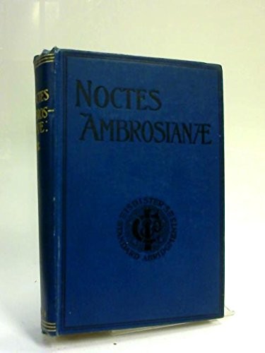 Noctes Ambrosianae [Hardcover]