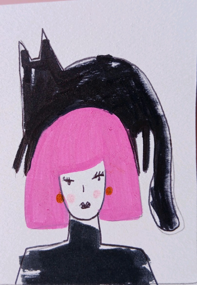 Aceo Original Mixed Media Art Card