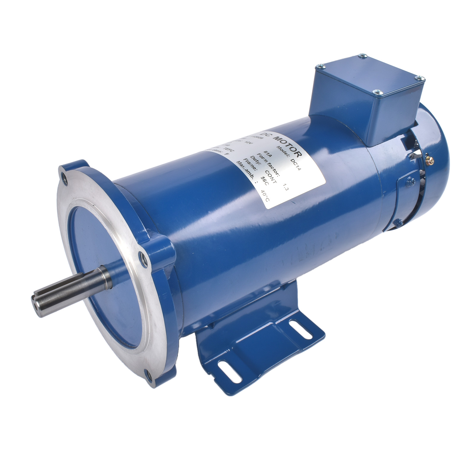 DC Motor MD0510E 1HP 56C Frame 12 VDC 1750RPM TEFC Fit for Hallmark Industries DC Motor MD0510E 1HP 56C Frame 12 VDC 1750RPM TEFC Fit for Hallmark Industries