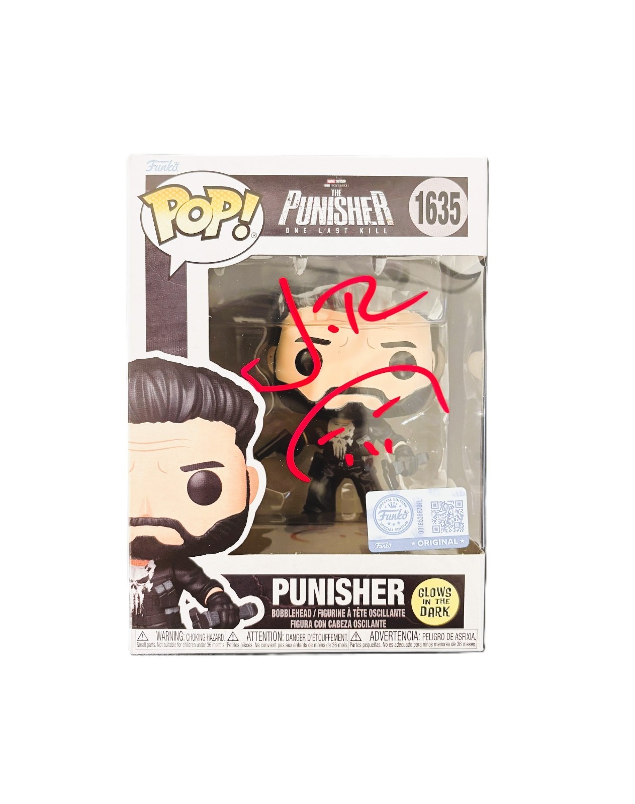 Jon Bernthal signed inscribed Funko Pop #1635 JSA Witness The Punisher