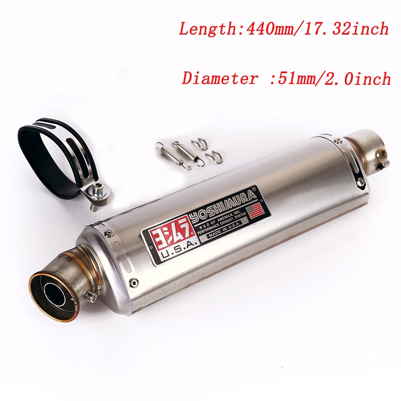 440mm Motorcycle Universal Exhaust Pipe 2