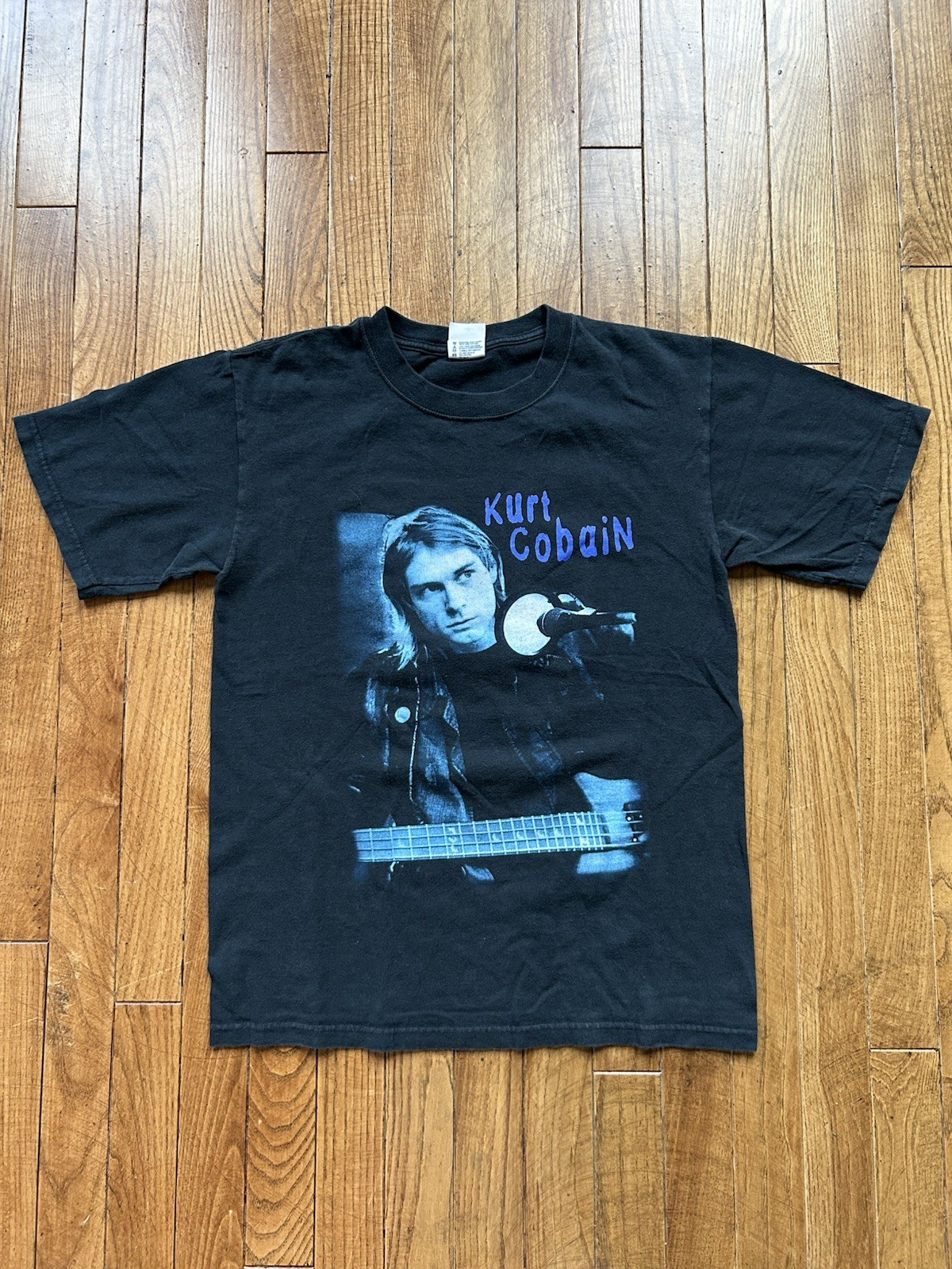 Vintage 2003 Kurt Cobain End of Music Shirt Black Notebook Adult Small